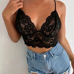 🌼Zip Back Lace Cami Top